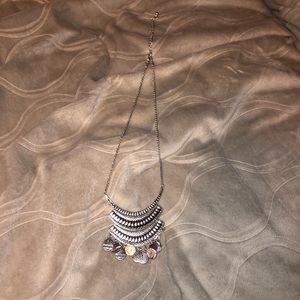 Trendy silver necklace